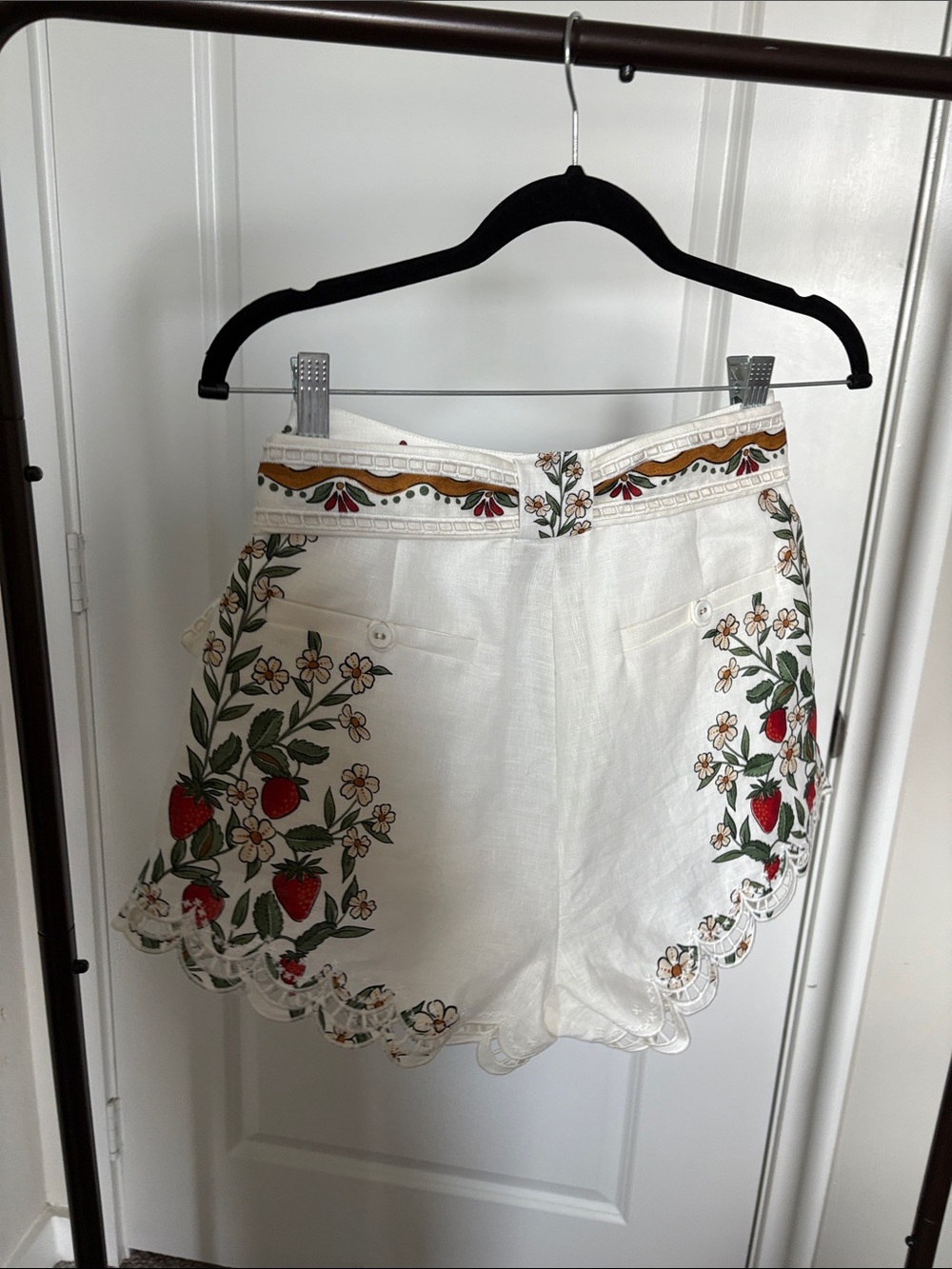 NWT Farm Rio Off-White Fruit Beauty Richelieu Running Shorts Size XS - Picture 7 of 9